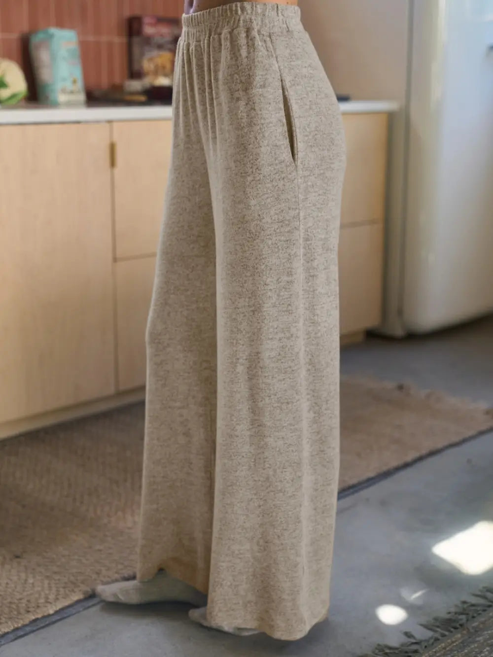 Brushed Knit Relaxed Lounge Pants
