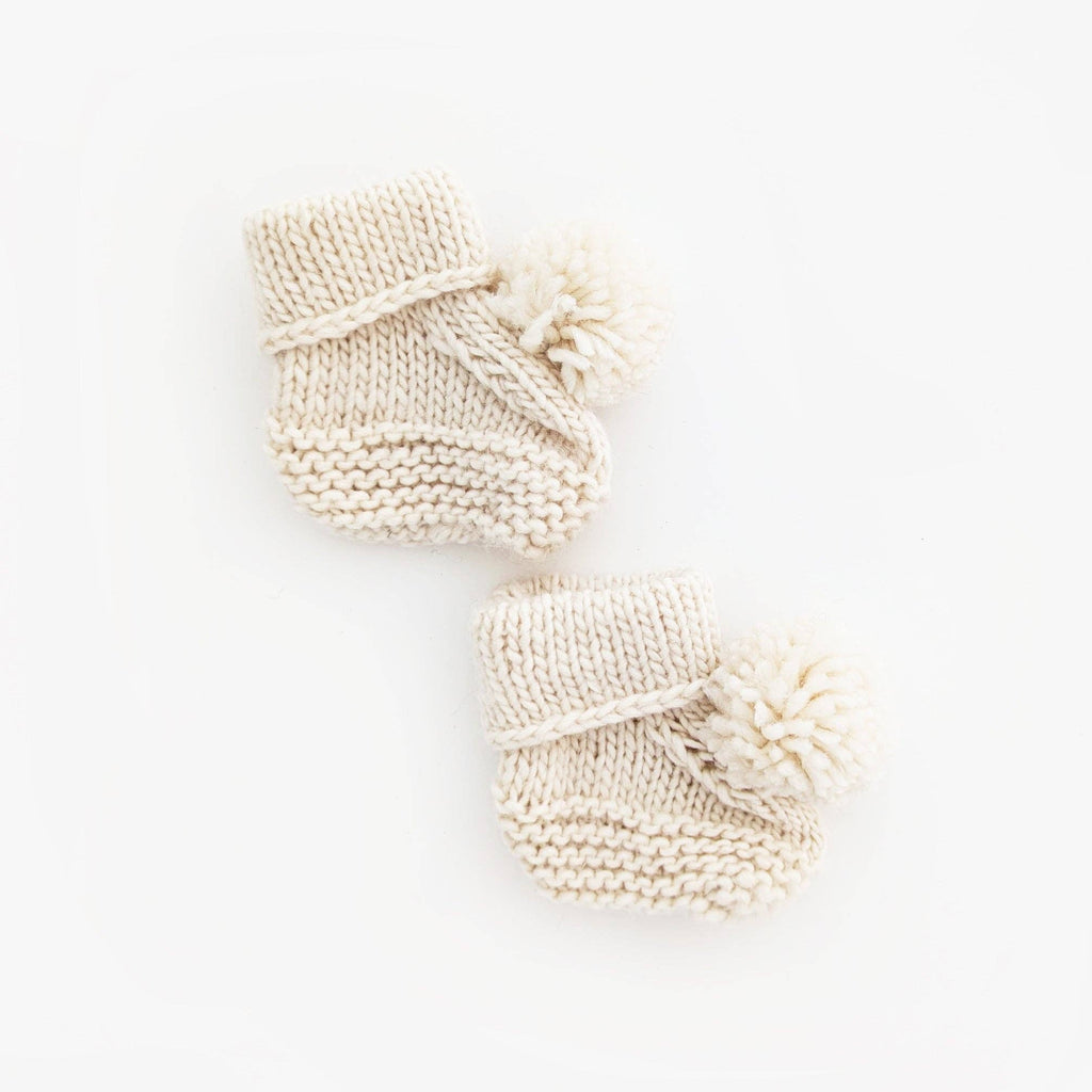 Garter Stitch Baby Booties
