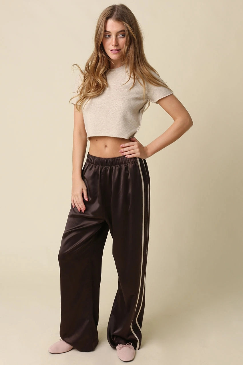 Lee Side Stripe Satin Pants