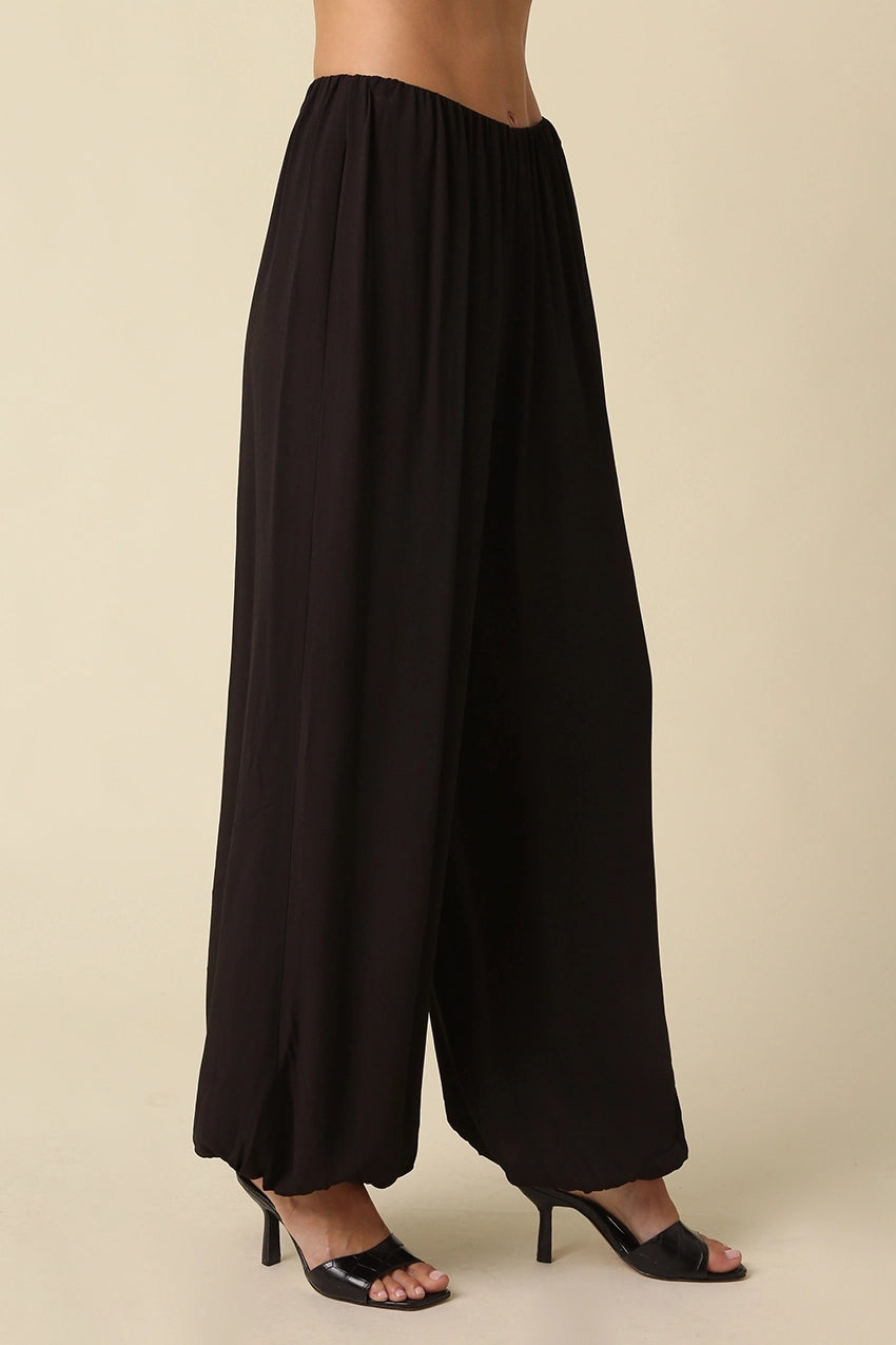 Daisy Wide Leg Bubble Hem Pants
