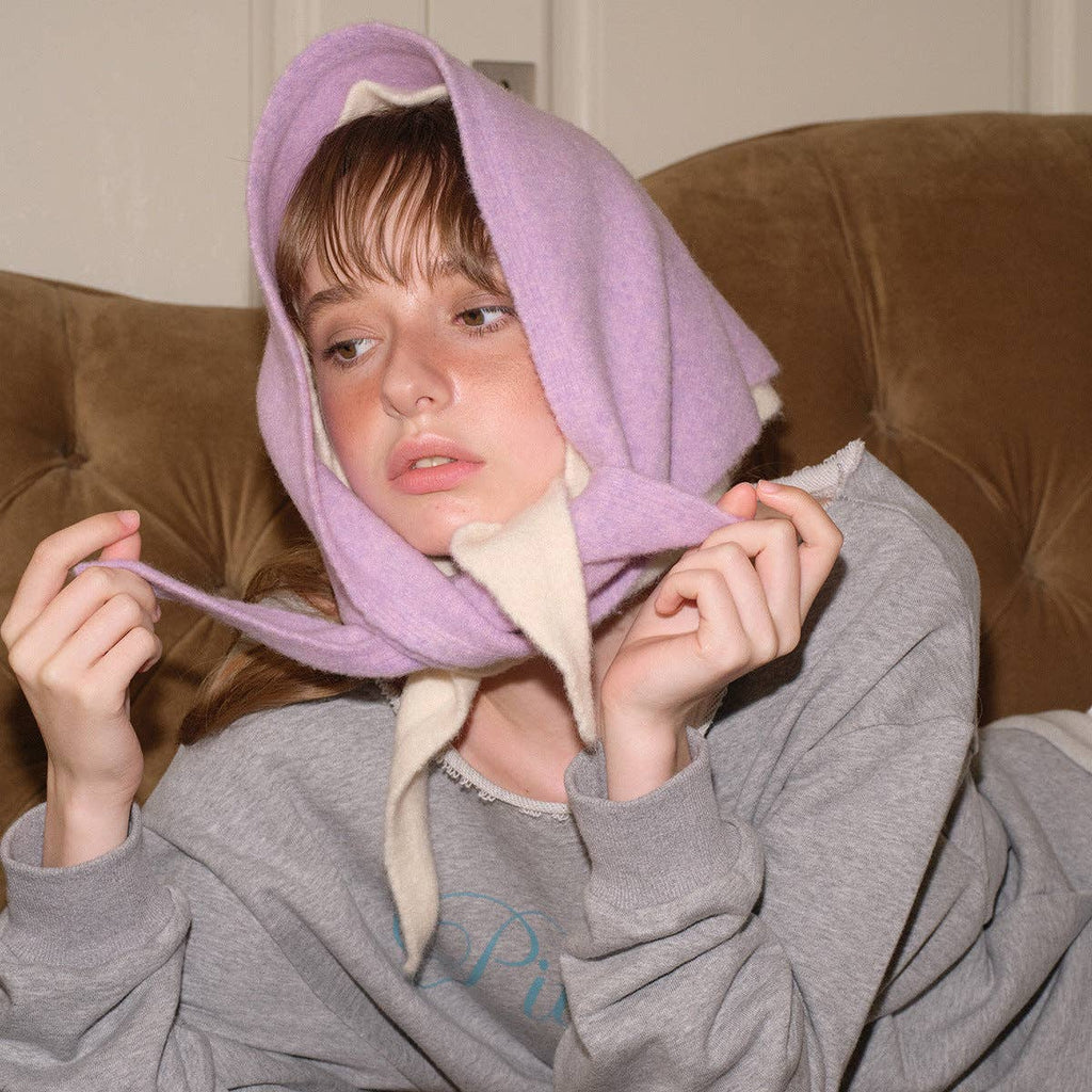 Wool Blend Triangle Scarf