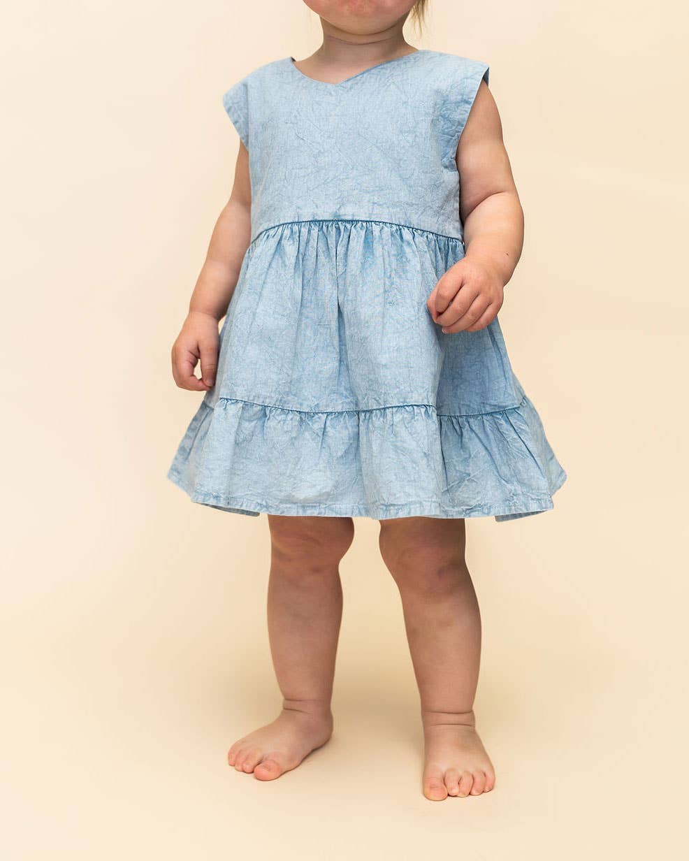 River Baby Dress + Bloomer Set