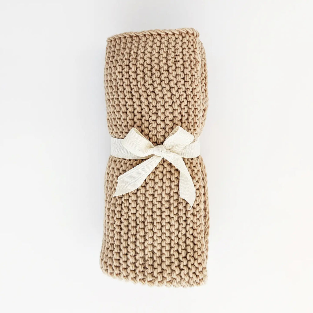 Garter Stitch Knit Baby Blanket
