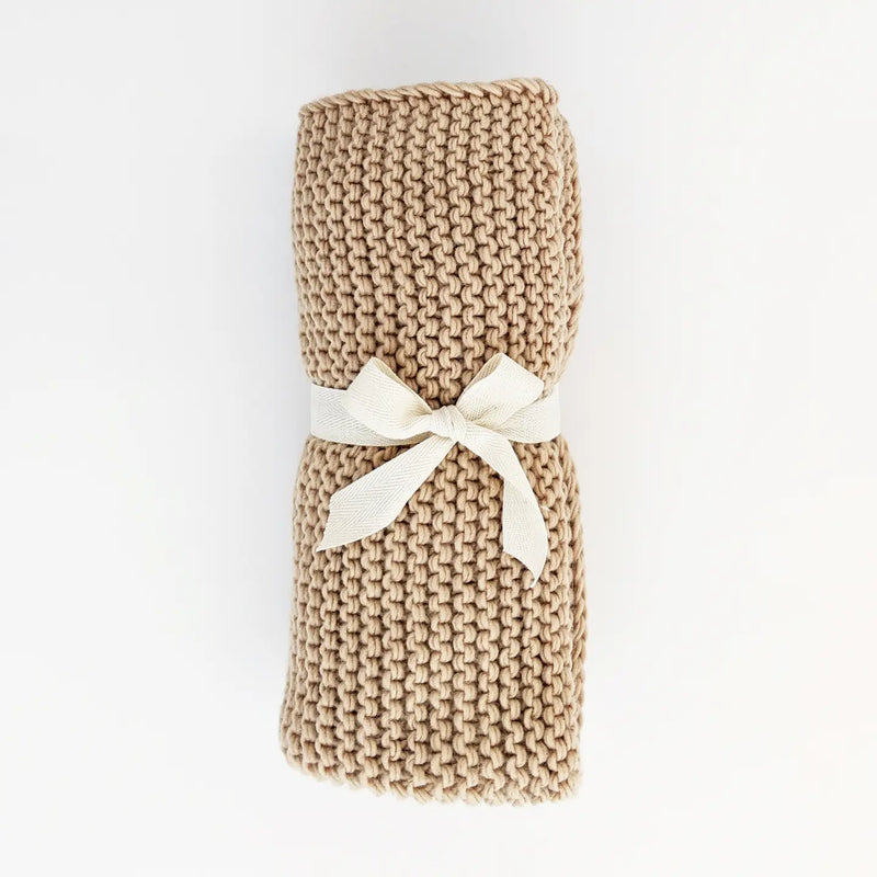 Garter Stitch Knit Baby Blanket
