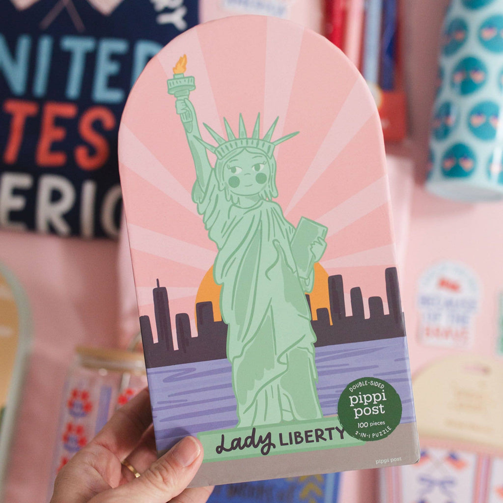 George Washington Lady Liberty Double-Sided Puzzle