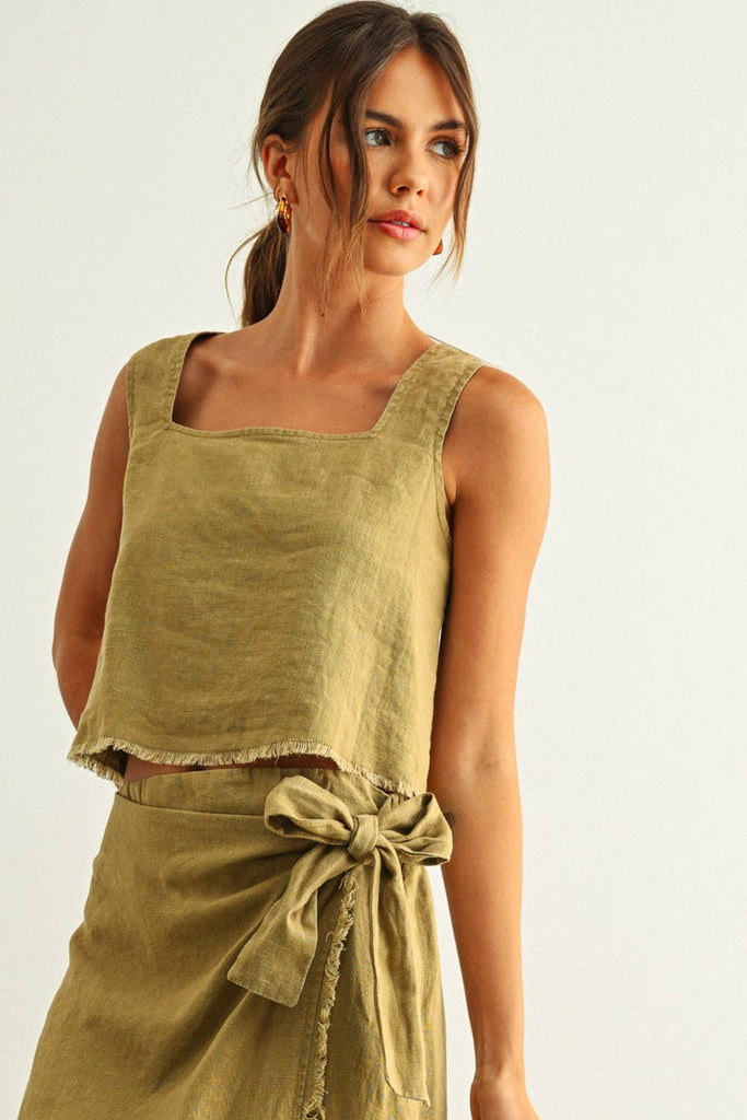 Raw Hem Top