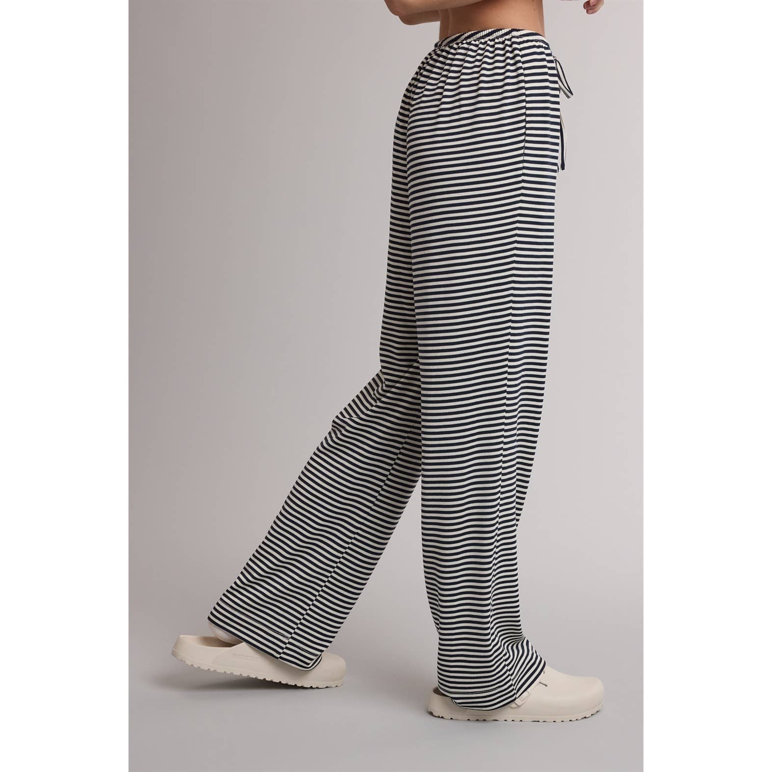 Stripe Drawstring Pants