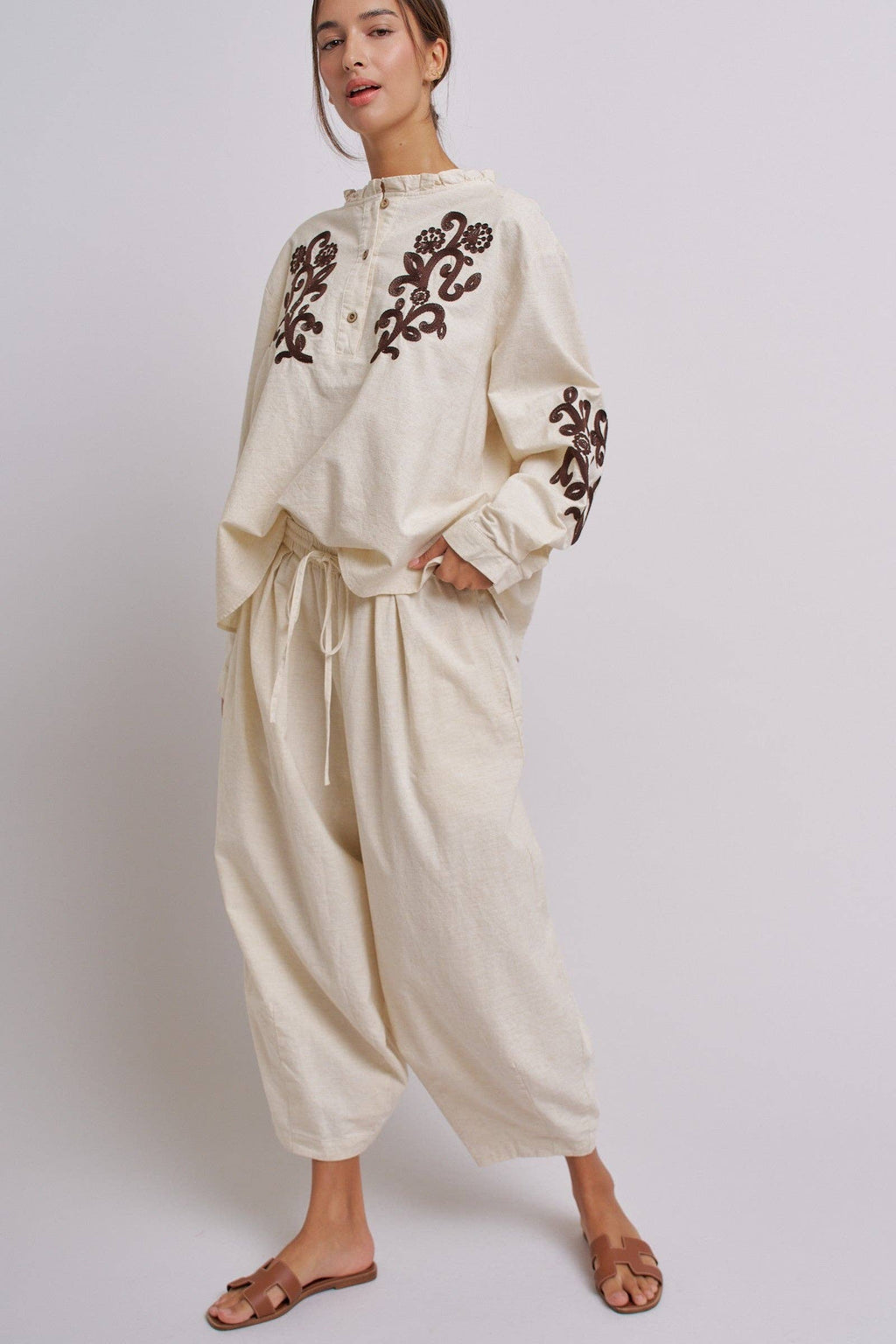 Drawstring Cocoon Pants