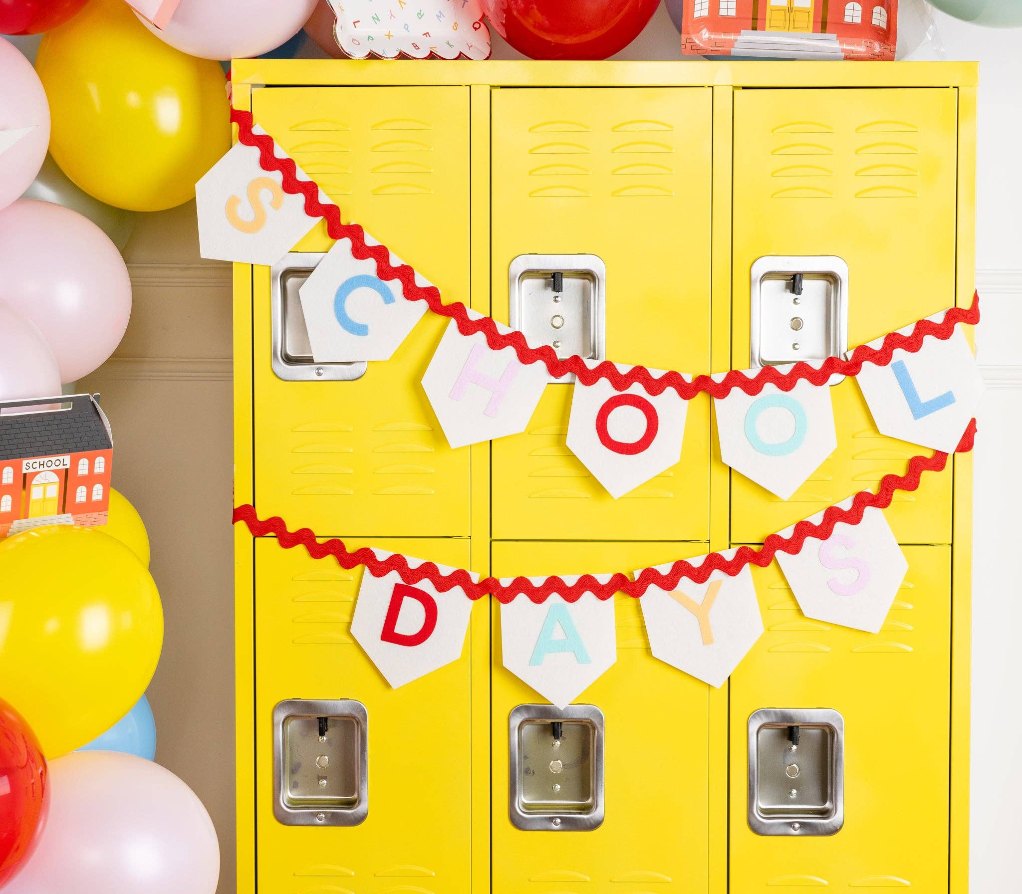 School Days Felt Banner