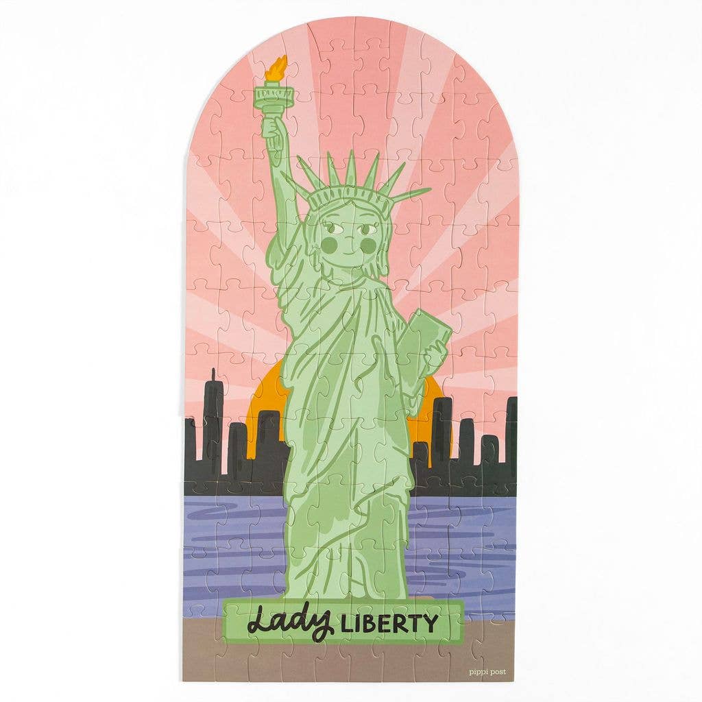 George Washington Lady Liberty Double-Sided Puzzle