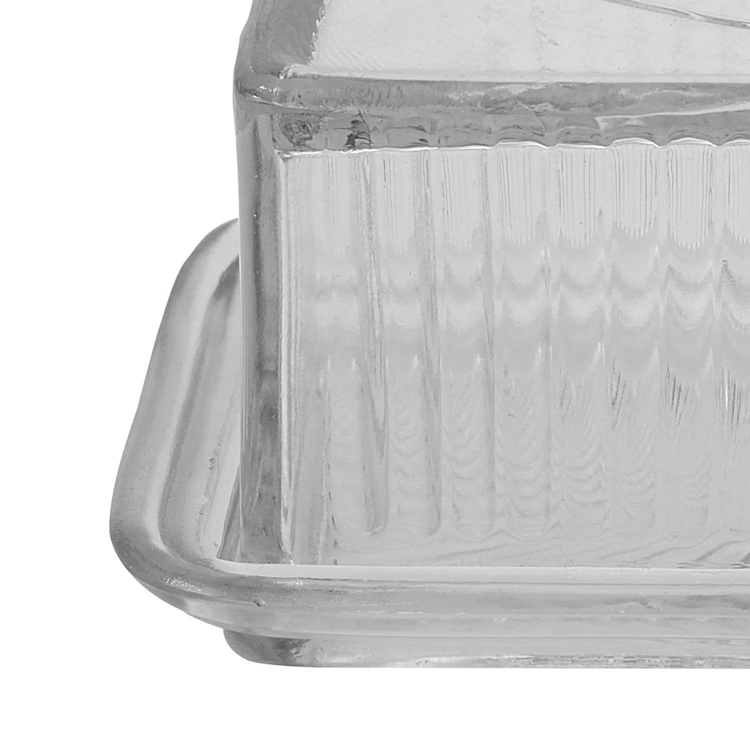 Pressed Glass Butter Dish