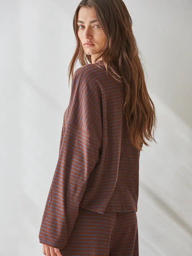Spandex Striped Long Sleeve