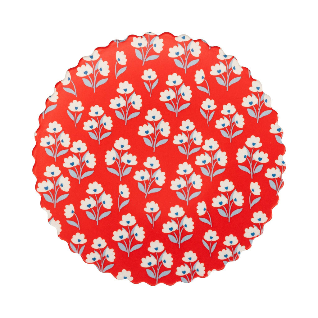 Floral Bamboo Plate Set