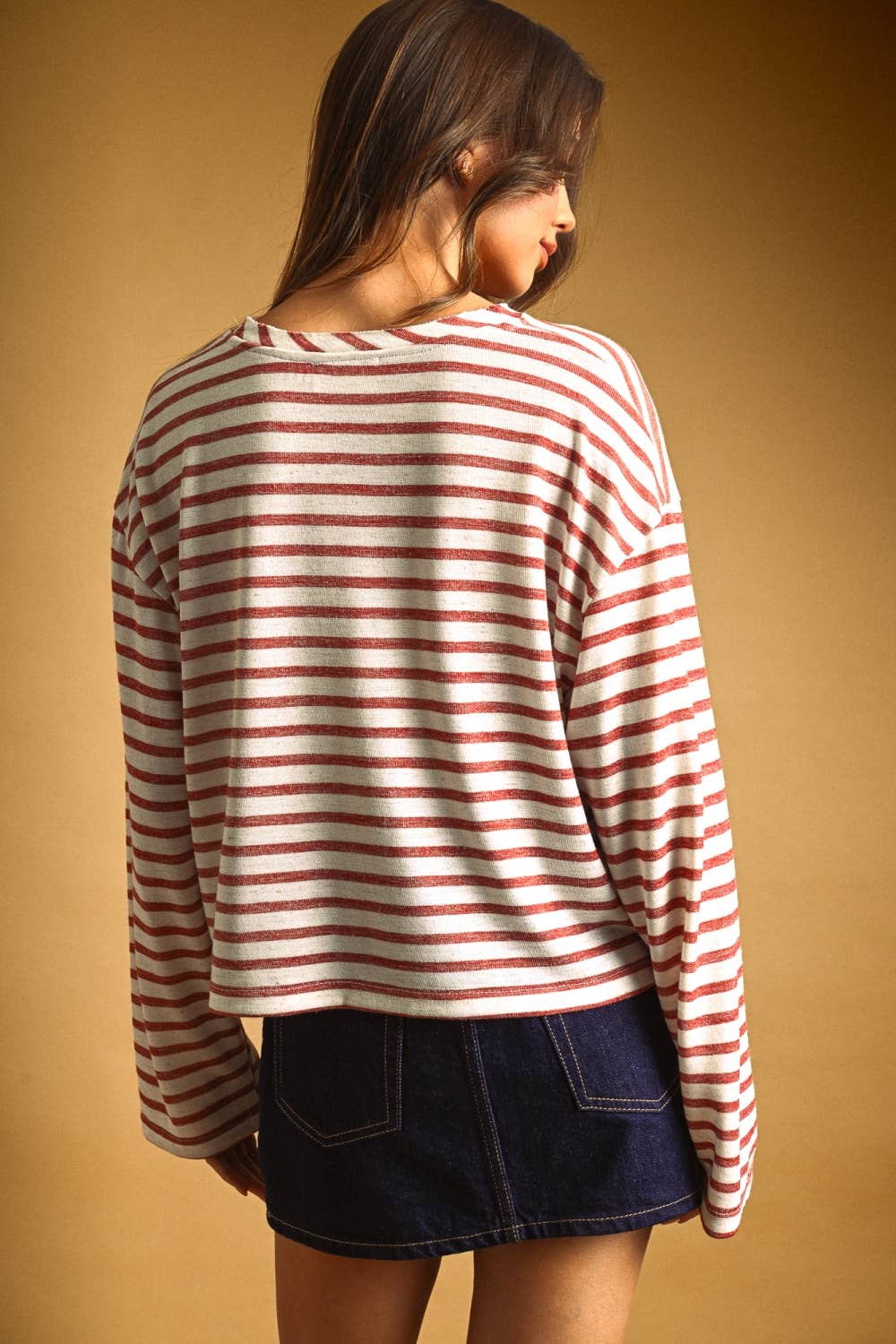 Striped Slub Top