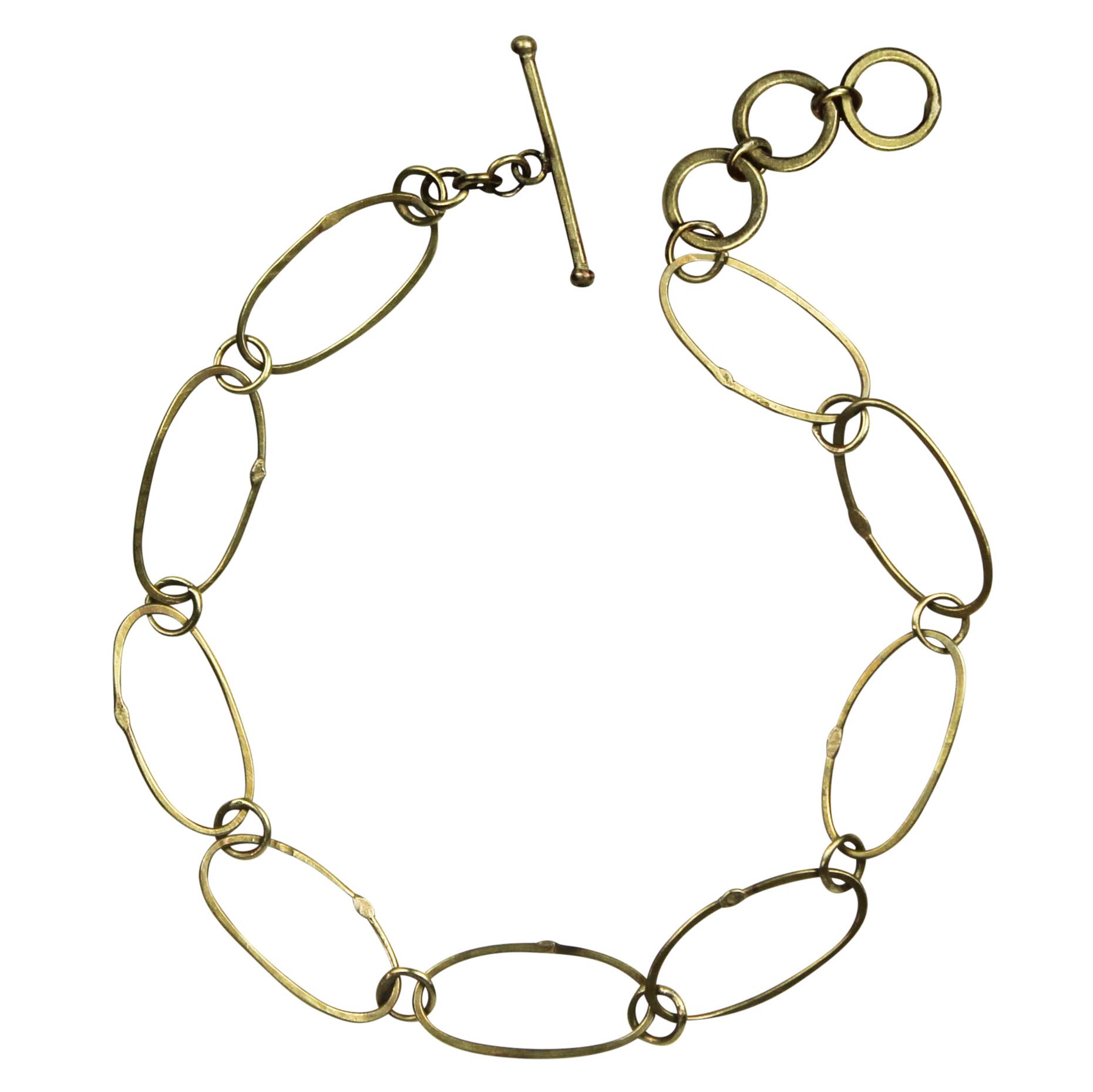 Cenote Chain Brass Bracelet