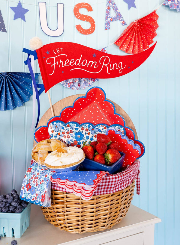 Floral Americana Dinner Napkin