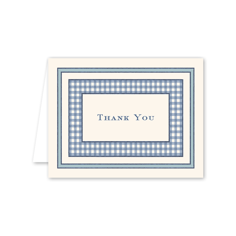 Maison de Frédéric Bleue Thank You Boxed Cards