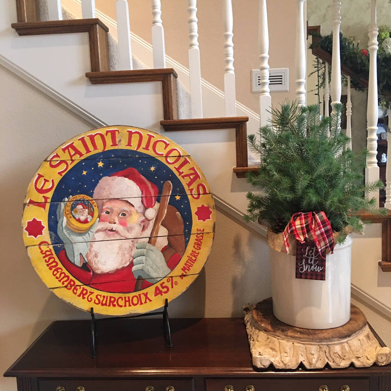 Happy Santa Lazy Susan