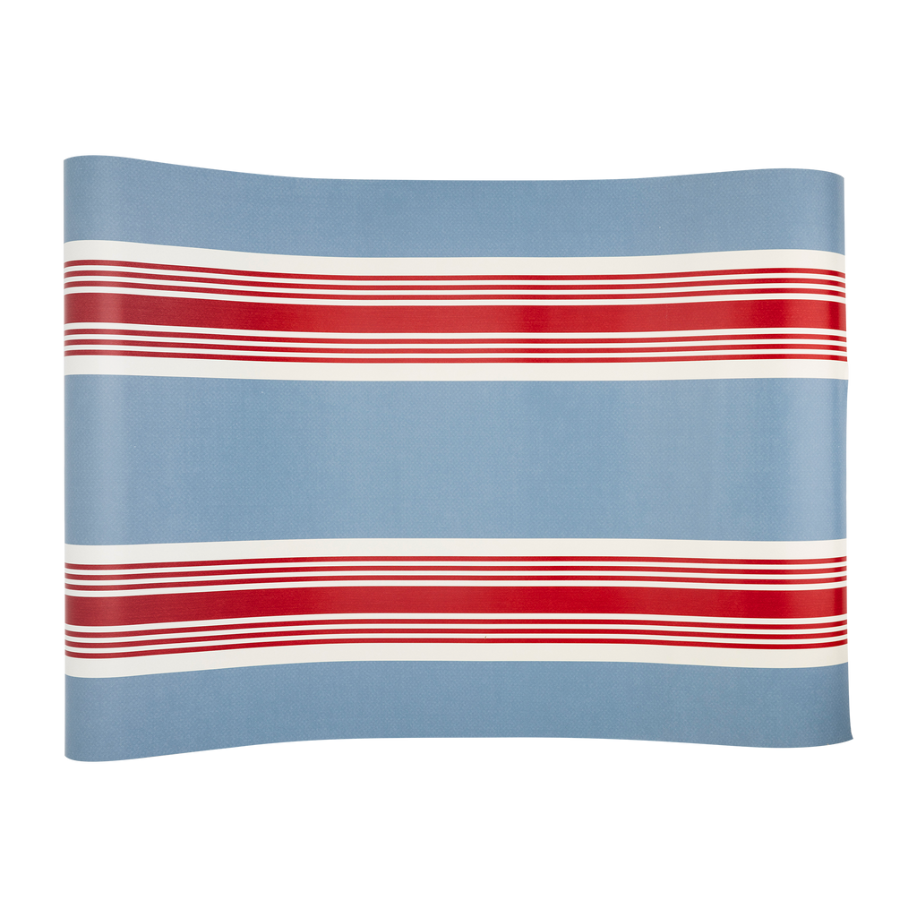 Hamptons Striped Paper Table Runner