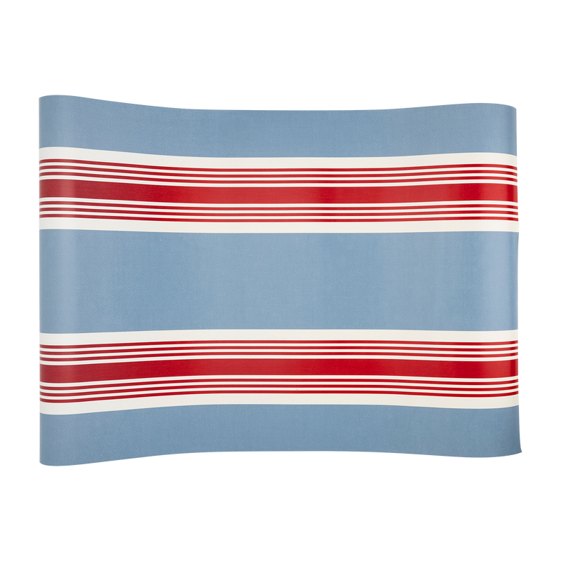 Hamptons Striped Paper Table Runner