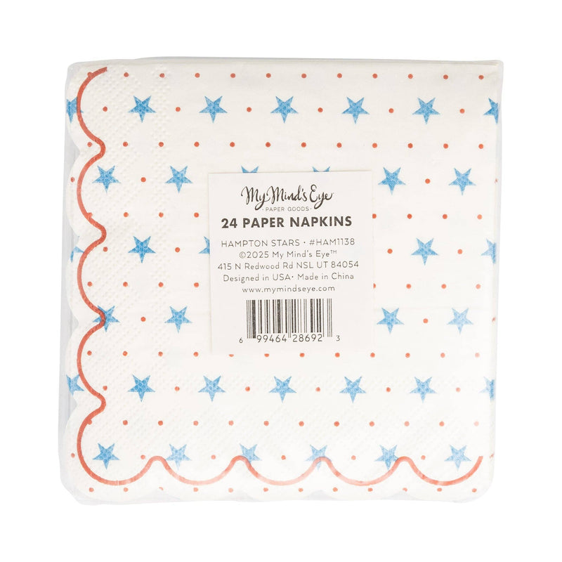 Hamptons Petite Stars Cocktail Paper Napkin