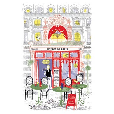 Torchons & Bouchons Tea Towel Bistro Shop