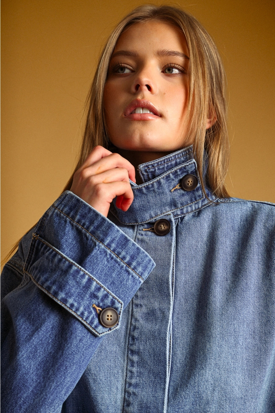 Shirt Styled Denim Jacket