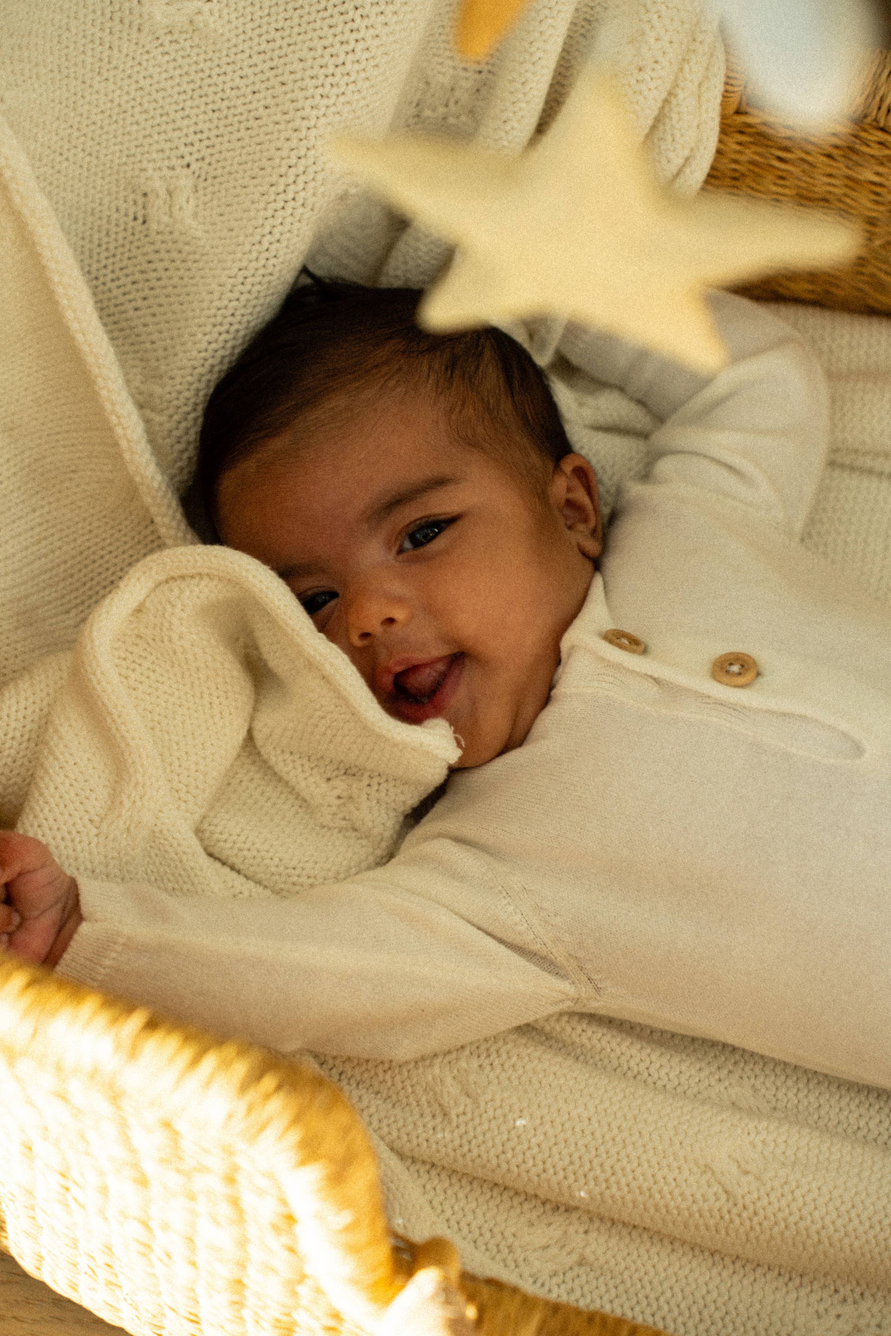 Celestial Cotton Mache Mobile