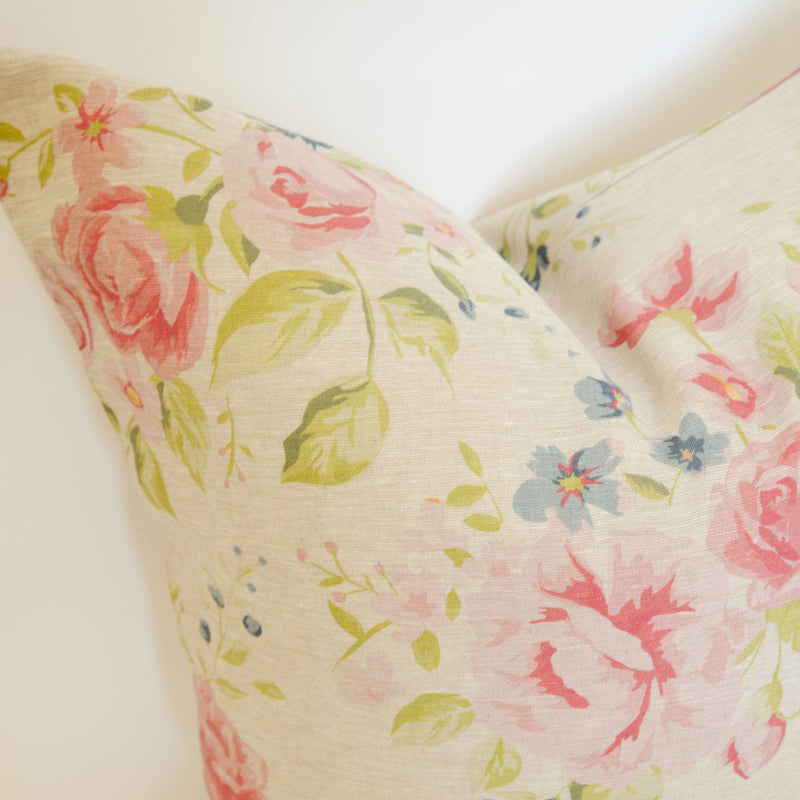 Signature Linen Multi Floral Pillow Cover