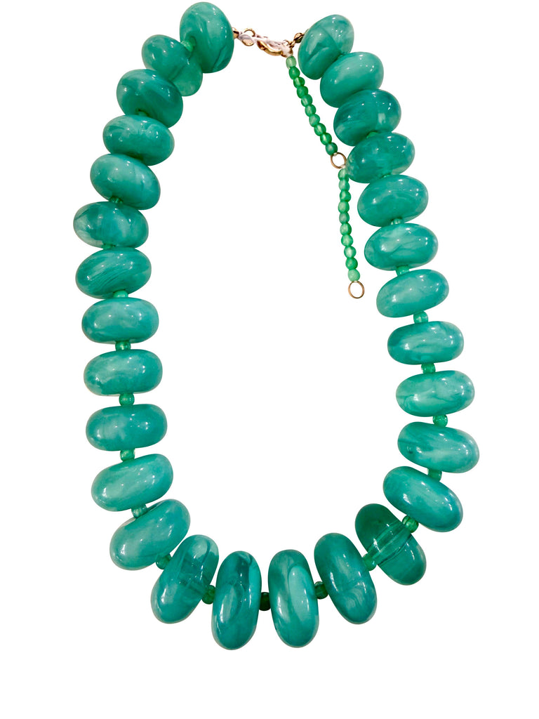 Bailey Turquoise Chunky Beaded Necklace