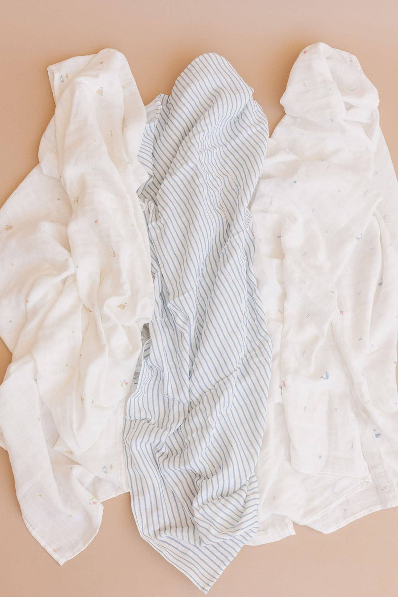 Blue Stripe Swaddle