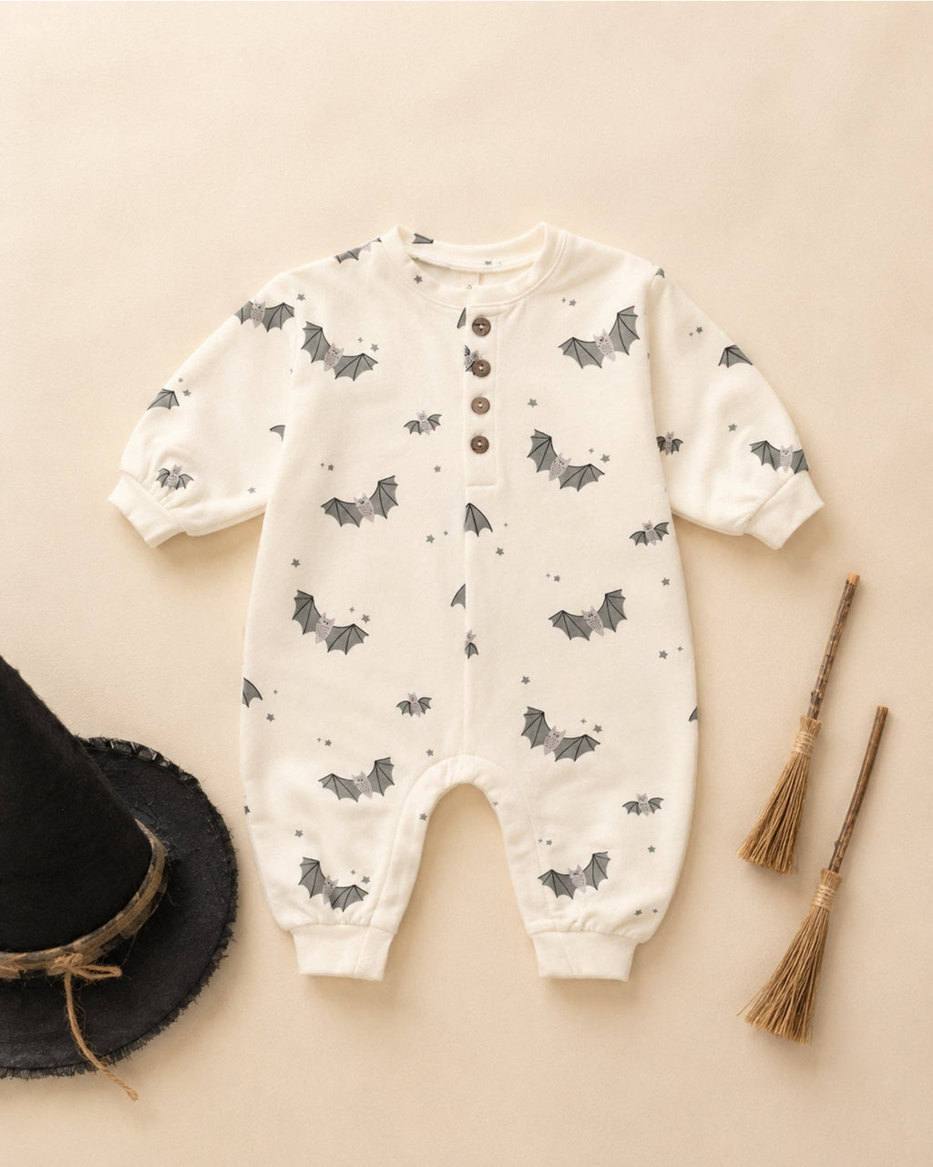 Baby Bats Relaxed Fleece Jumpsuit