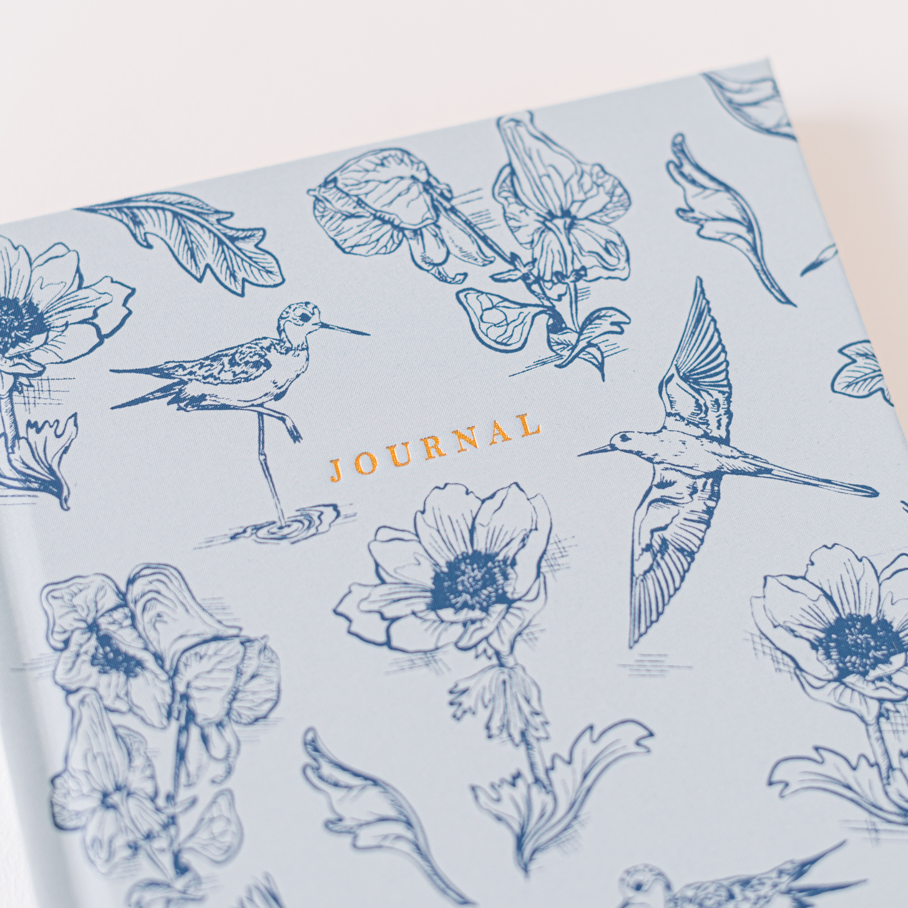 Blue Botanical Bird Toile Journal