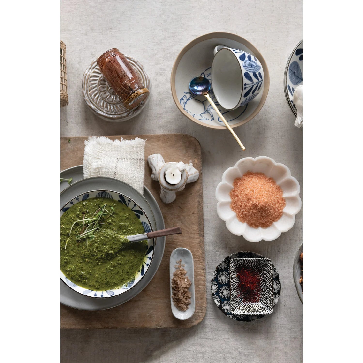 Marble Flower Shaped Dish