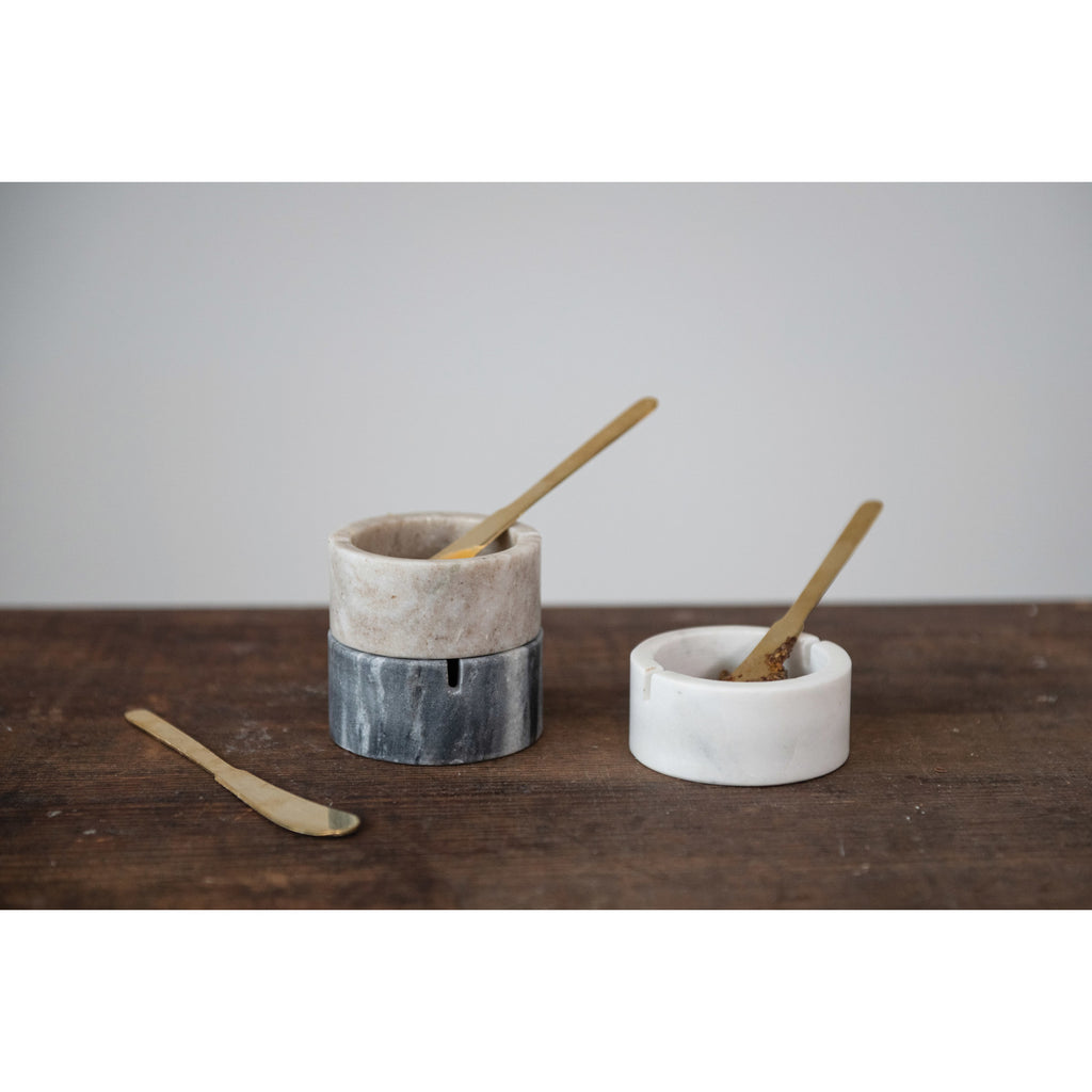 Marble Bowl with Knife