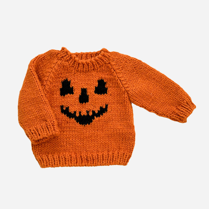 Orange Jack-o-lantern Sweater