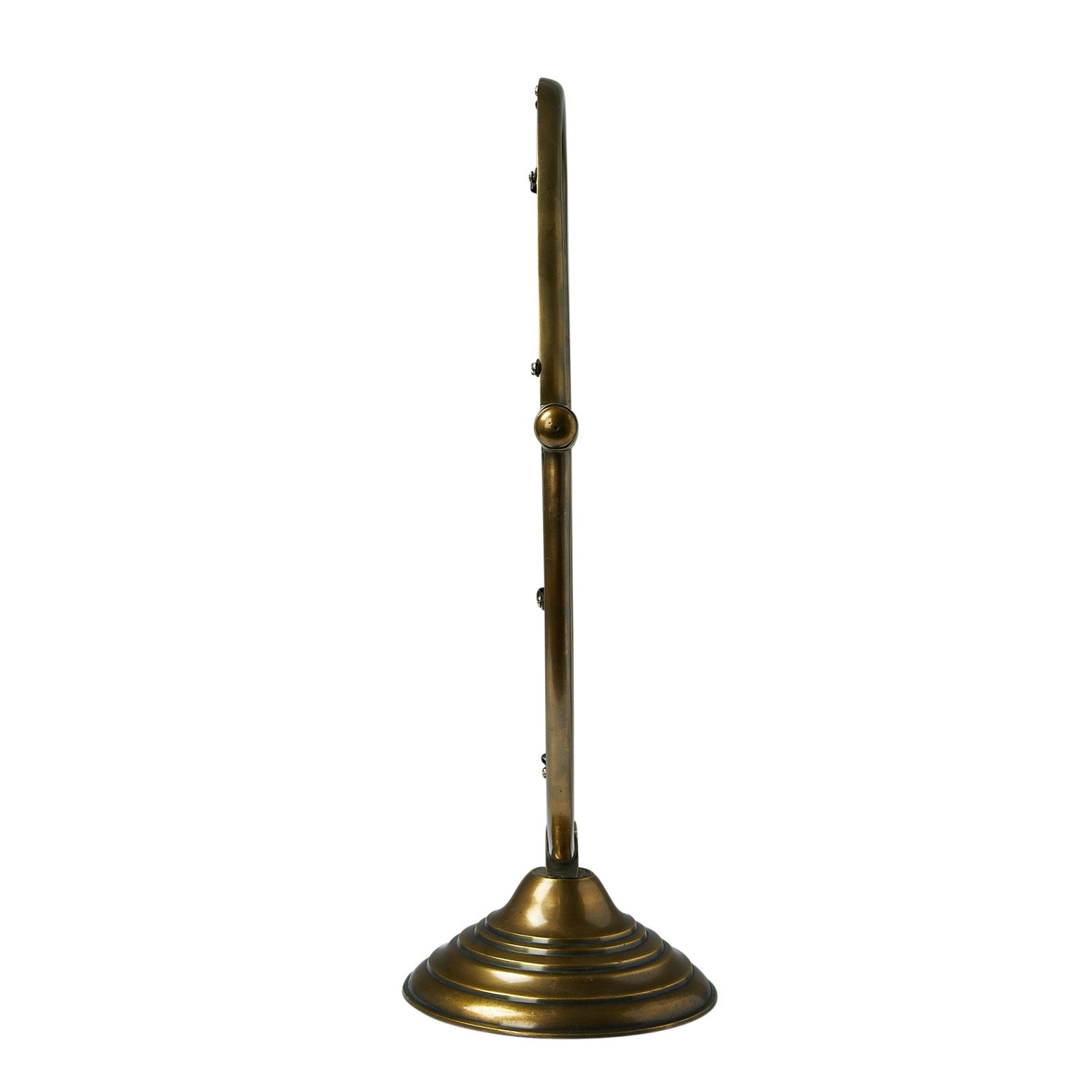 Antique Brass Framed Mirror on Stand