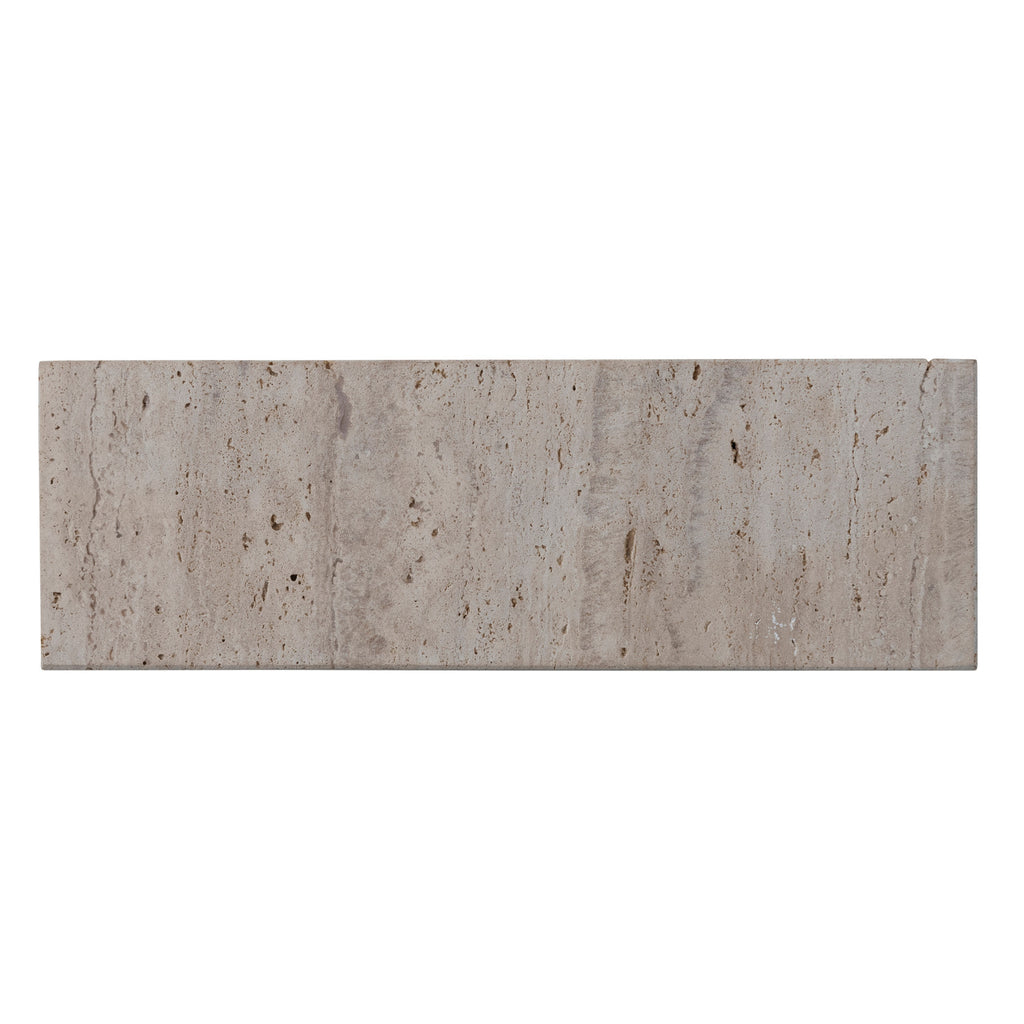 Stone Travertine Footed Serving Board