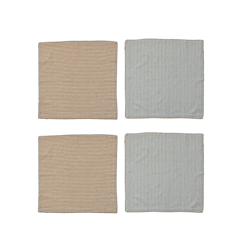 Stripes & Scalloped Napkin