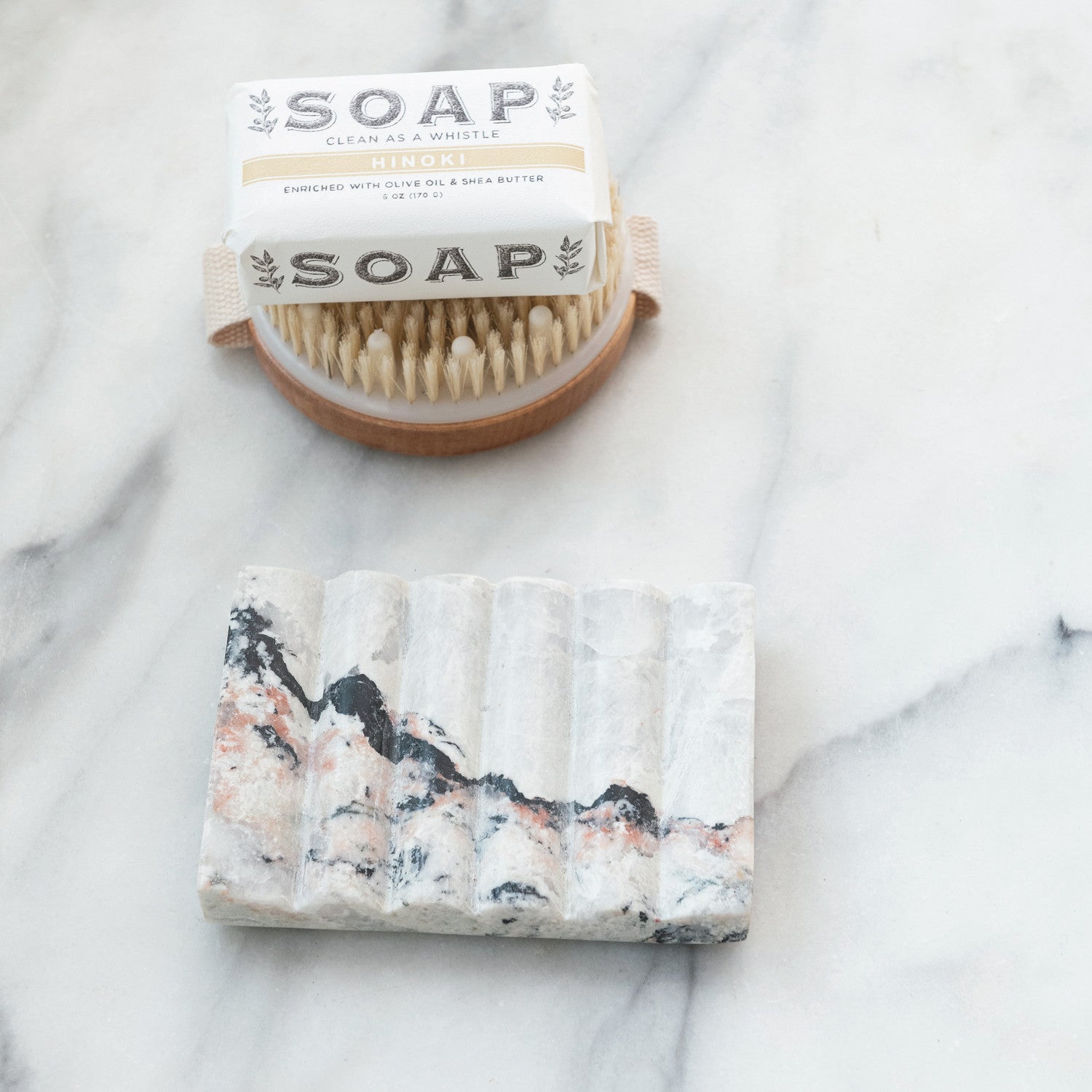 Melange Marbled Soap Dish