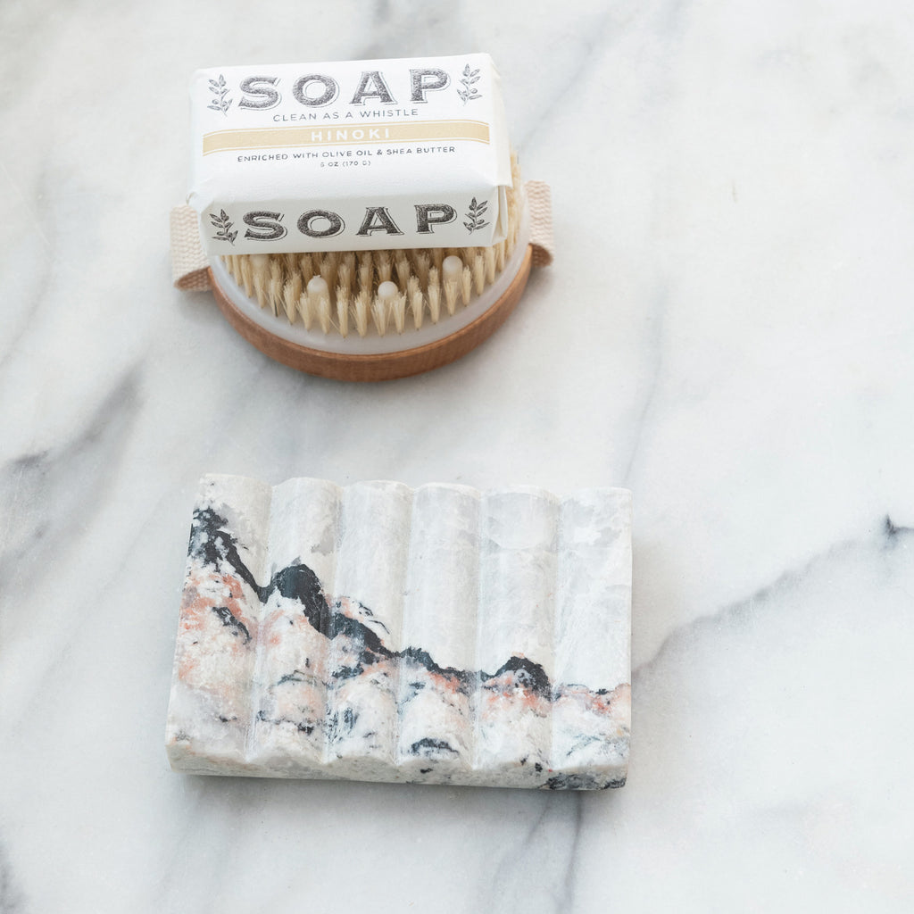 Melange Marbled Soap Dish