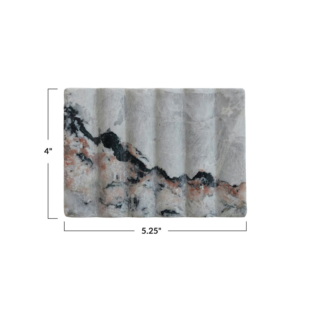 Melange Marbled Soap Dish