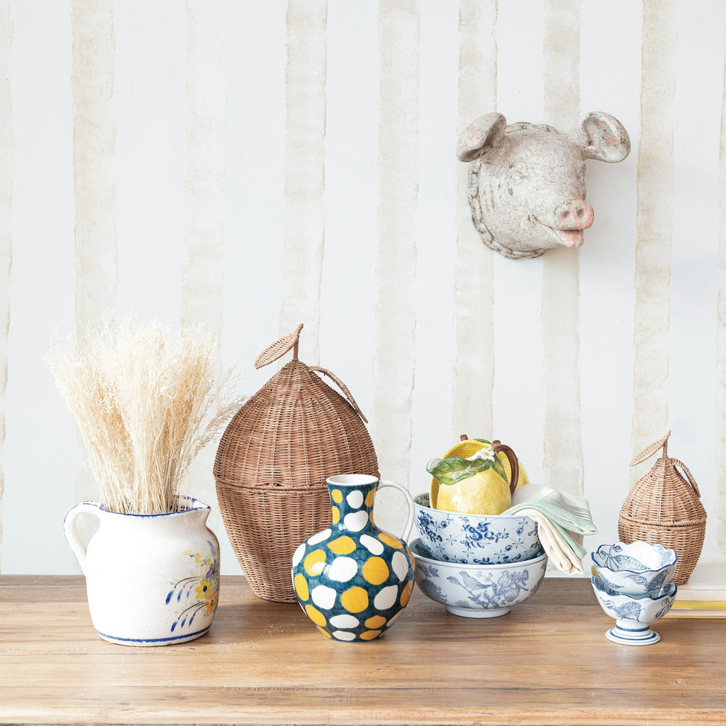 Birds and Botanicals Stoneware Bowl