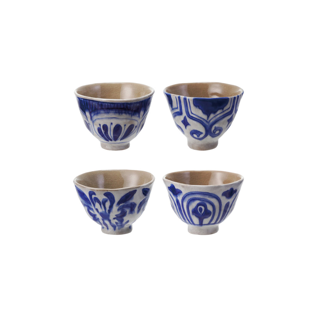 Blue & White Crackle Teacup Bowl
