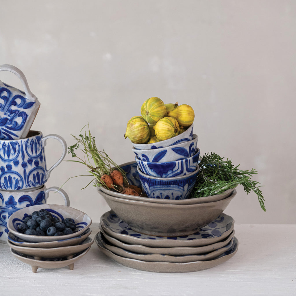 Blue & White Crackle Teacup Bowl