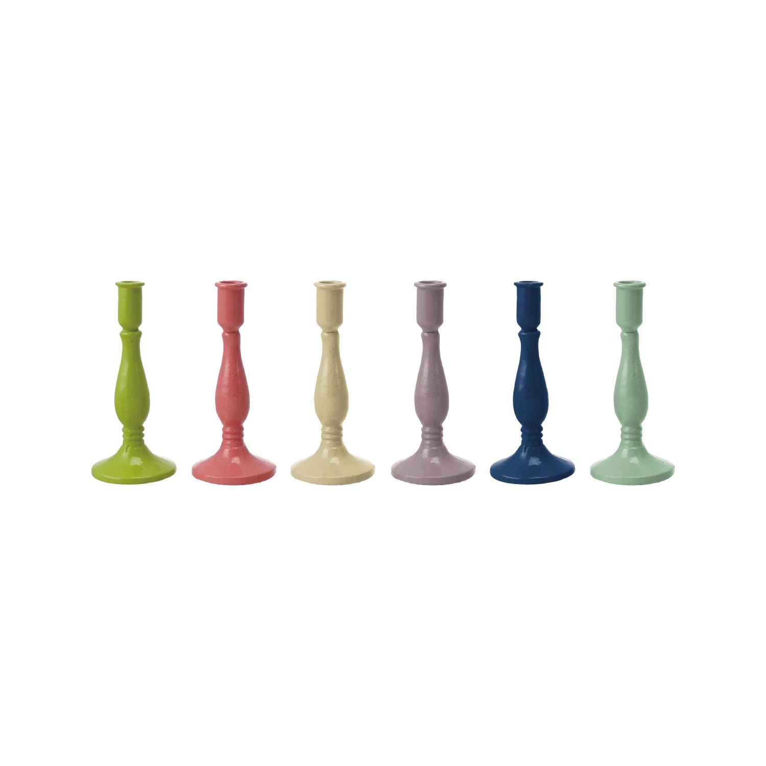 Colorful Cast Iron Taper Holder
