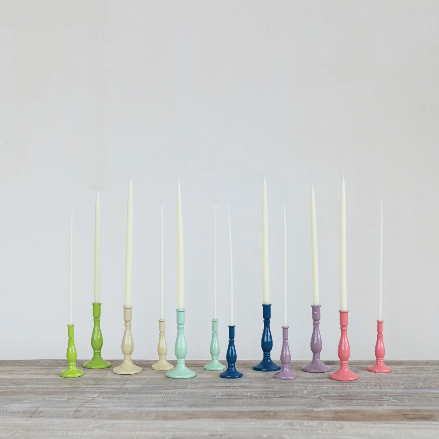 Colorful Cast Iron Taper Holder