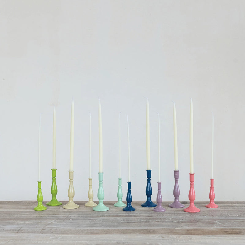 Colorful Cast Iron Taper Holder