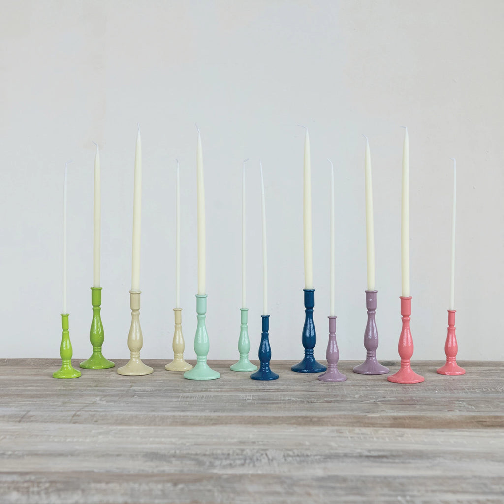 Colorful Cast Iron Taper Holder