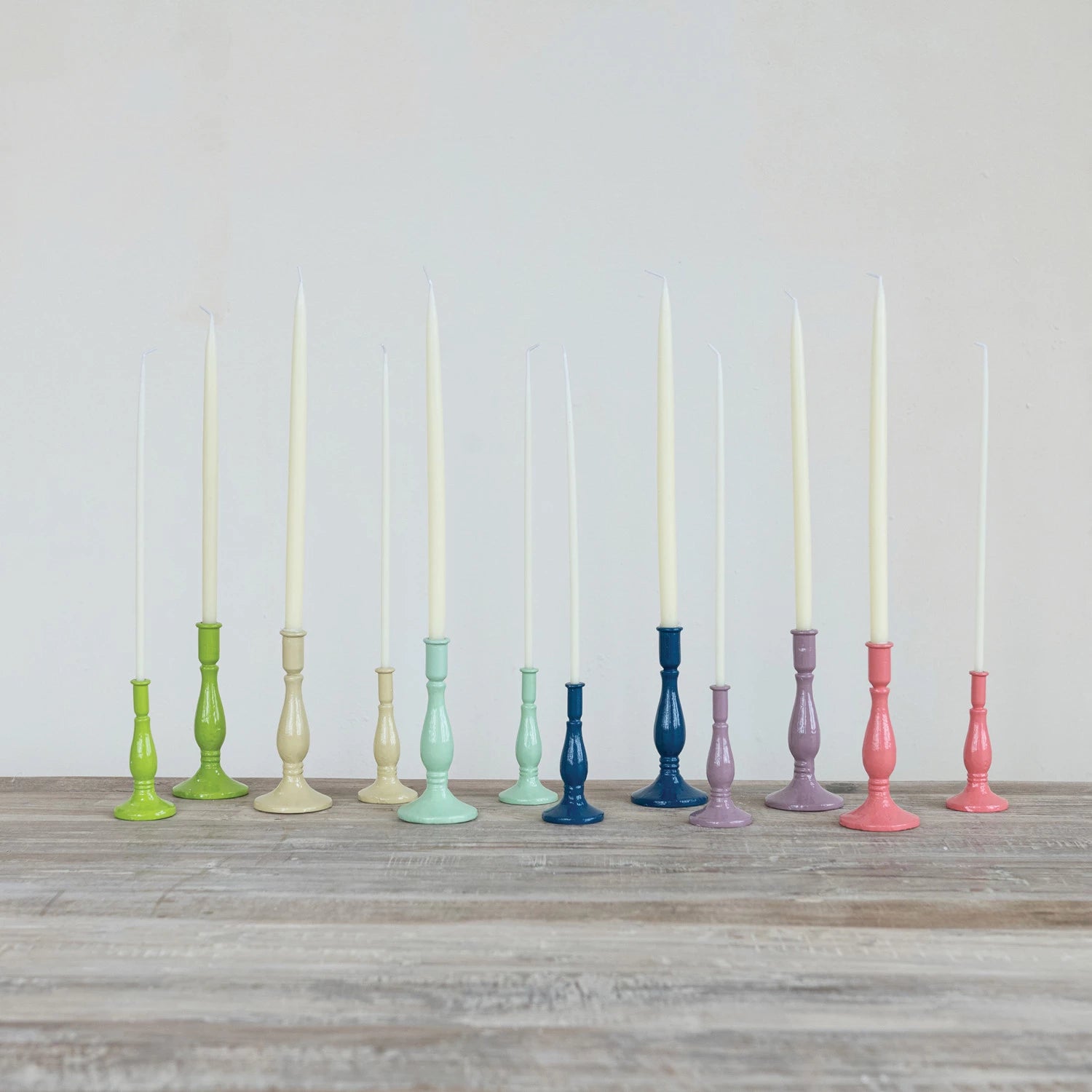 Colorful Cast Iron Taper Holder